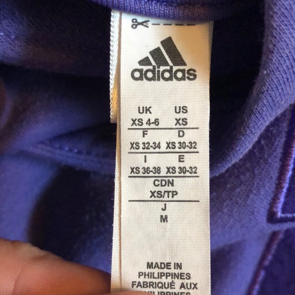 Purple adidas hoodie - Picture 2 of 3